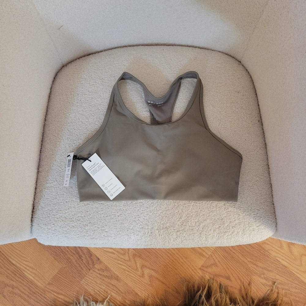 Aritzia Golden Powersculpt Sports Bra, Turner Taupe, M